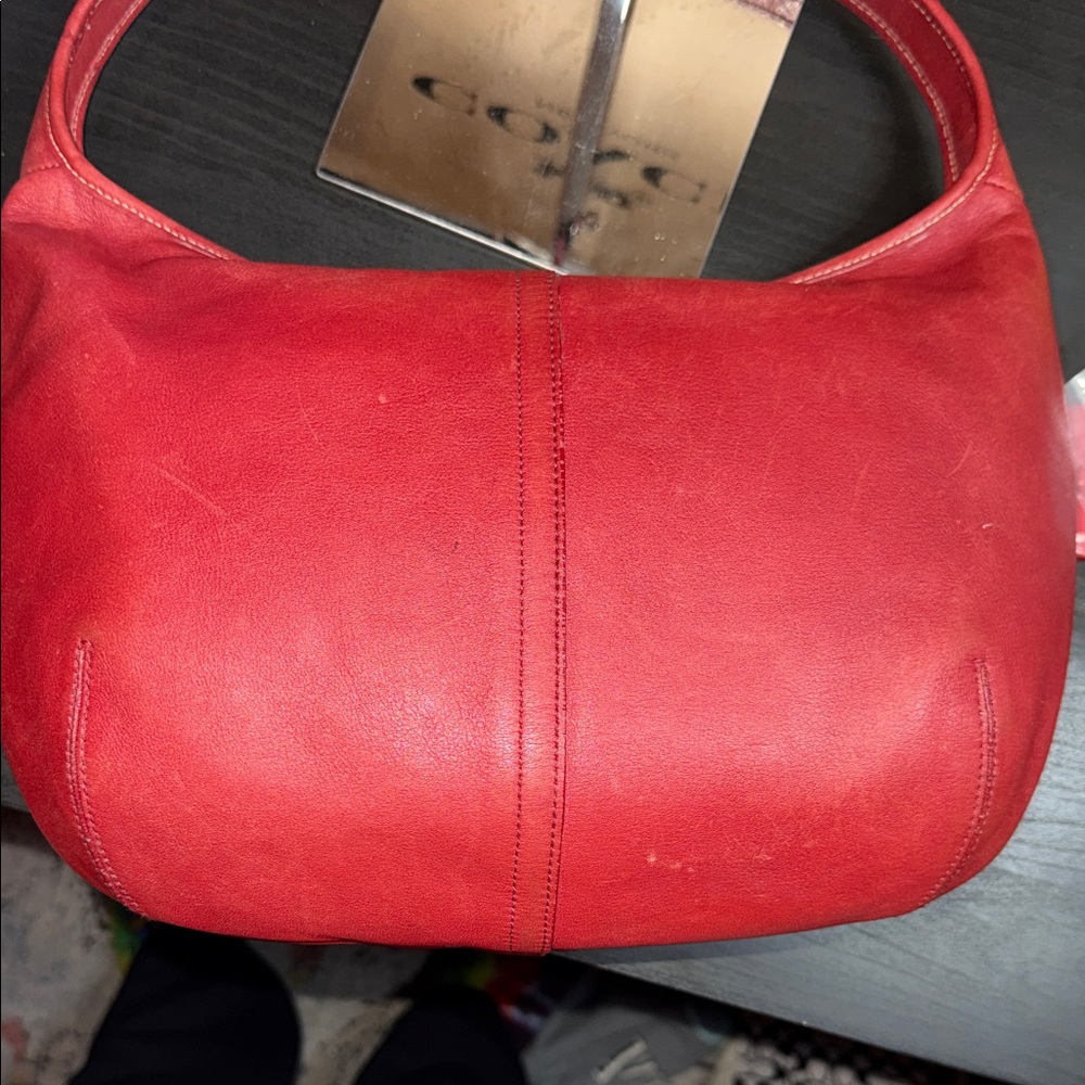Coach Cherry Red Hobo Bag - Picture 6 of 15